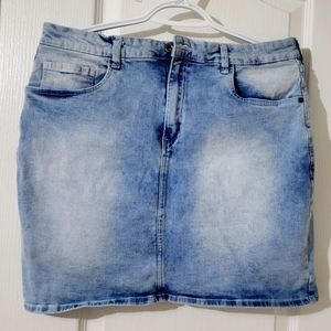 Women's denim straight skirt- a chic addition to your wardrobe.
